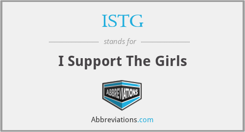 What is the abbreviation for i support the girls?